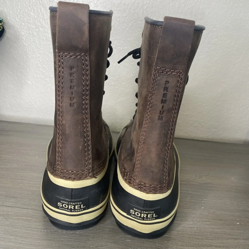 Men's Sorel Premium Size 8.5‎ Leather Waterproof Insulated Winter Snow Boots